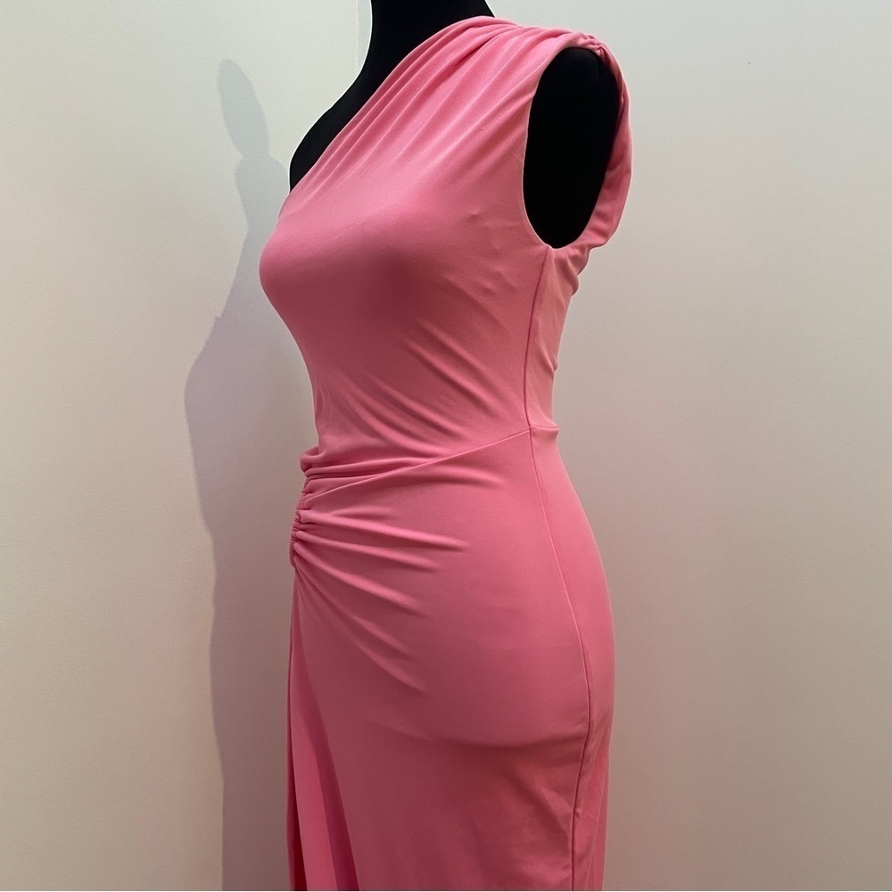 NEW! Michael Costello x REVOLVE- Sofie Gown One Shoulder Pink Maxi Dress Size XS - Picture 6 of 15
